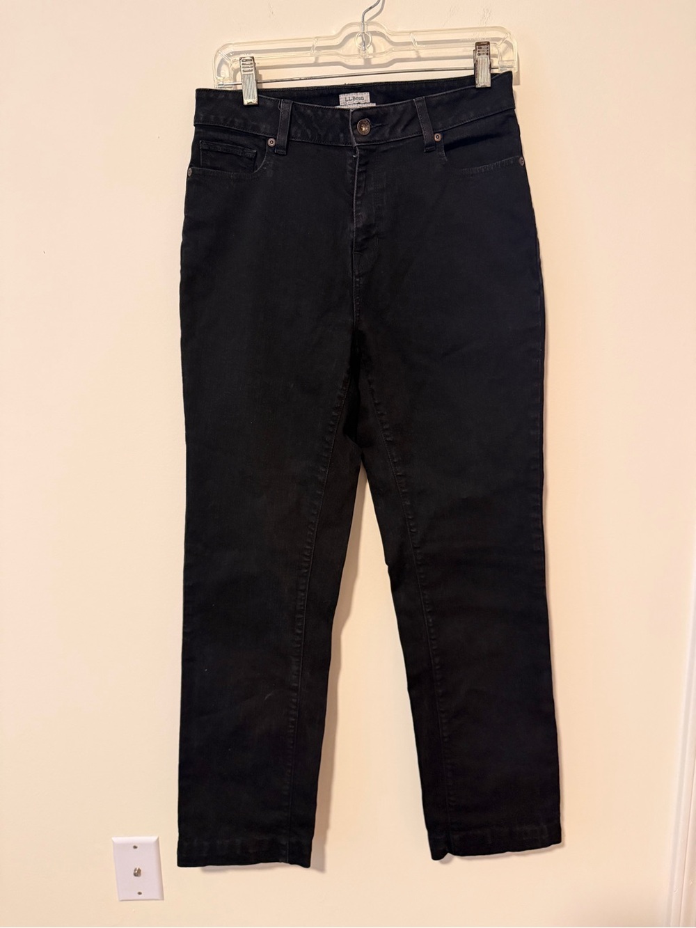 L .L Bean Black Women's Straight Jeans